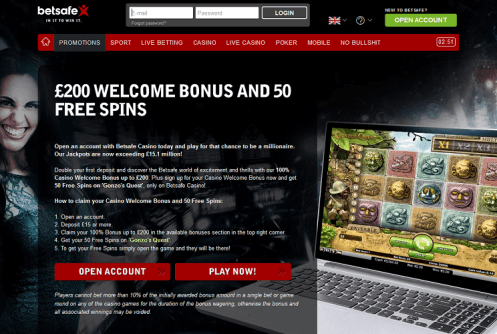 Betsafe Casino Screen 2