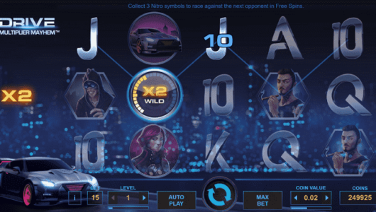 Drive Multiplier Mayhem free slots