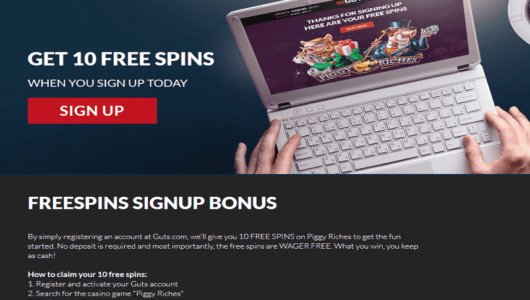 Guts Casino 10 Free Spins