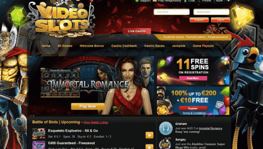 videoslots 11 free spins