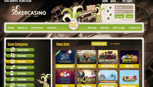 joker casino front